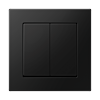 Jung MATS A 550 595 ANM Matter taster 2-voudig Batterijgevoed 4-kanaals A range Antraciet mat (complete set)