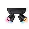 Wiz 929003211422 Imageo Spots 4x 5W Gekleurd en Wit Licht Zwart