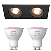 Inbouwspot SLV New Tria 2 inclusief Hue White and Color Ambiance (GU10) Zwart 