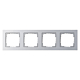 Gira 021425 Afdekraam E2 4-voudig Kleur aluminium