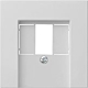 Gira 0376015 Afdekking voor USB-voeding PD System 55 Grijs mat