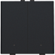 Niko 161-52202 Tweevoudige drukknop met leds en comfortsensoren voor Niko Home Control Black coated
