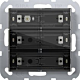 Gira 504300 Tastsensor 4.55 Komfort 3-voudig voor Gira One en KNX met inbedrijfstellingswip