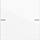 Gira 575103 Wippenset 1-voudig voor tastsensor 4 System 55 Zuiver wit glanzend