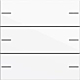 Gira 575303 Wippenset 3-voudig voor tastsensor 4 System 55 Zuiver wit glanzend 