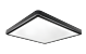 SG 212350 Sense Surface 600x600 Zwart 3770lm 3000K Ra>80 Faseafsnijding