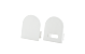 SG 391465 StripLine Wit Opbouweenheid Eindstuk round kit Polycarbonaat (PC)
