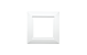 SG 903254 Soft Square Wit 1X Montuur Roestvrij staal