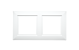 SG 903255 Soft Square Wit 2X Montuur Roestvrij staal