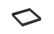SG 903267 Soft Square Zwart Spacer Aluminium