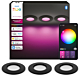 Philips Hue inbouwspot dun van 90 mm Zwart 3-pack