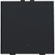 Niko 161-52201 Enkelvoudige drukknop met led en comfortsensoren voor Niko Home Control Black coated