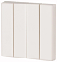 172987 Eaton xComfort 4-voudige wip zonder opdruk Wit glanzend
