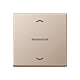 Jung HOME BT A 17101 P CH Taster 1-voudig met pijlsymbolen Champagne