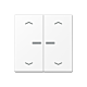 Jung HOME BT A 17102 P WWM Taster 2-voudig met pijlsymbolen Sneeuwwit mat 