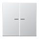 Jung HOME BT AL 17102 Taster 2-voudig Aluminium