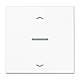 Jung HOME BT LS 17101 P WW Taster 1-voudig met pijlsymbolen Alpine wit