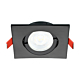 Lumiance 3084103 Inset trend 75 Square IP44 Zwart (GU10)