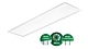 Philips 8720169749894 Ledinaire paneel gen6 All-in 31W-22W 3000K-4000K UGR19 Dali