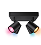 Wiz 929003211422 Imageo Spots 4x 5W Gekleurd en Wit Licht Zwart