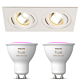 Inbouwspot SLV New Tria 2 inclusief Hue White and Color Ambiance (GU10) Wit