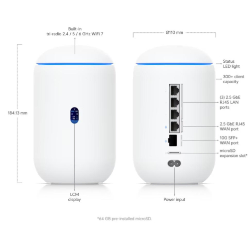 Ubiquiti UniFi Dream Router 7 - DeDomoticaStore