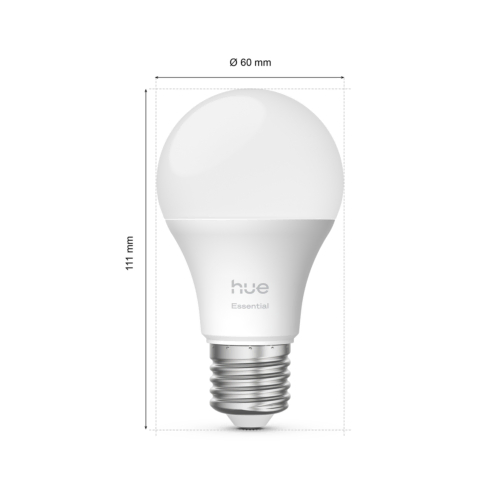 Philips Hue Essential A60 - slimme lamp - 806 lm - 8W - 3-pack