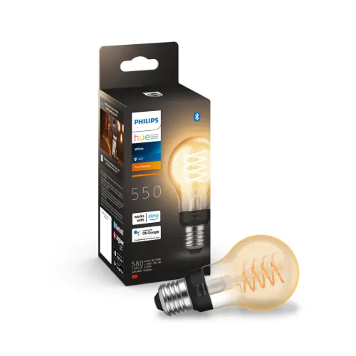 Philips 929003051401 Hue White Filament 7,2W E27 A60 - DeDomoticaStore