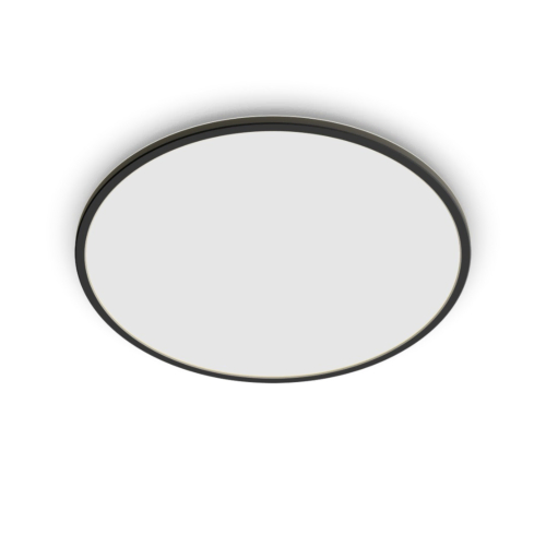 Philips Superslim Plafondlamp - Badkamerverlichting - Zwart - Warmwit Licht - 15 W - Spatwaterdicht - Dimbaar