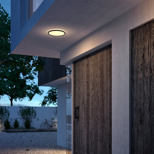Philips LED badkamer plafondlamp Superslim, wit, 15W, neutraal wit licht 4.000K, 3 lichtstanden - dimbaar zonder dimmer, IP44 bescherming, enkele verpakking