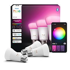 Philips Hue White Ambiance A60 - E27 slimme lamp - 810 - 3-pack
