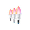 Wiz 929002448833 Colors and Warm to cool E14 C37 4,9W (3-pack)