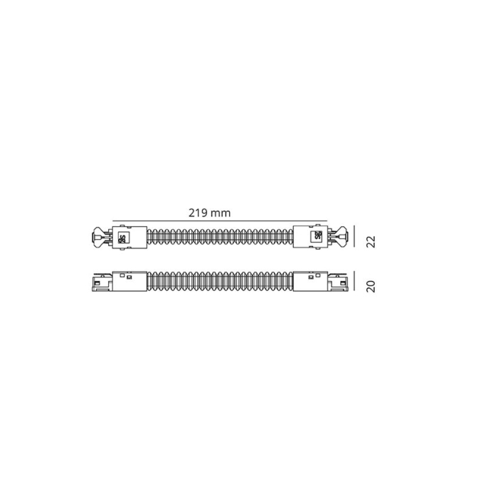 SG 003044 Zip 230V Flexible verbinding Wit
