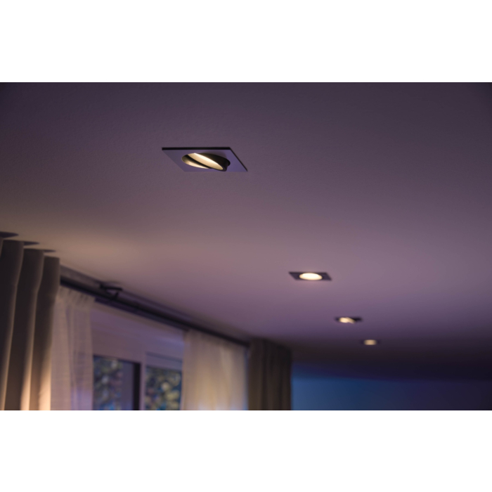 Philips 5055148P7 Hue Centura inbouwspot Hue White and Color Ambiance Aluminium (Verpakking 2022)