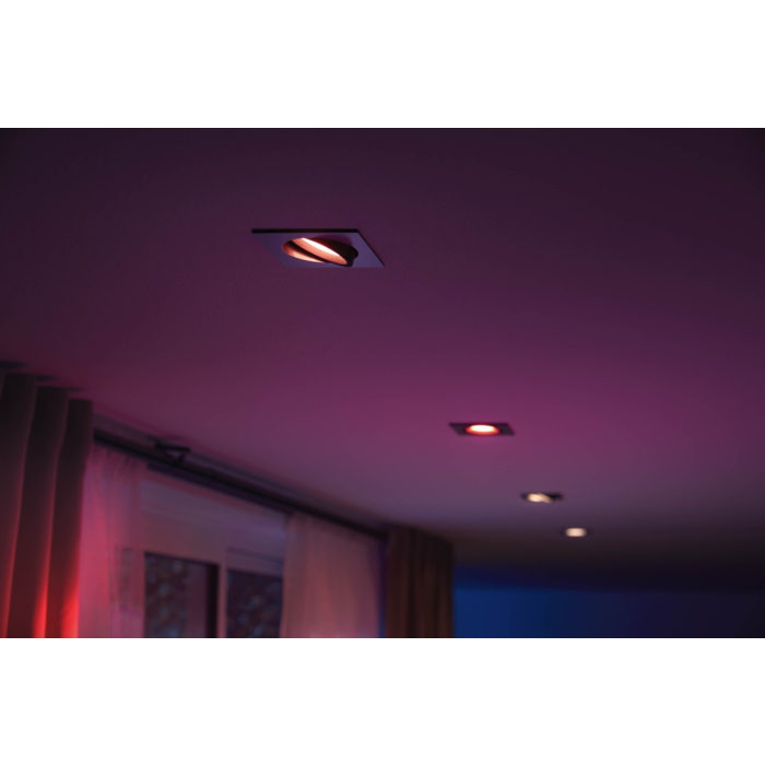 Philips 5055148P7 Hue Centura inbouwspot Hue White and Color Ambiance Aluminium (Verpakking 2022)