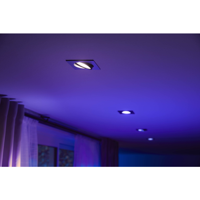 Philips 5055148P7 Hue Centura inbouwspot Hue White and Color Ambiance Aluminium (Verpakking 2022)