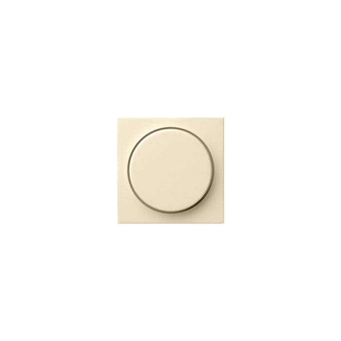 Gira 065001 Systeem 55 Afdekking met knop voor dimmer en elektronische potentiometer Creme wit glanzend