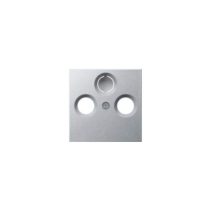 Gira 086926 Systeem 55 Afdekking voor coax-antennecontactdoos Kleur aluminium