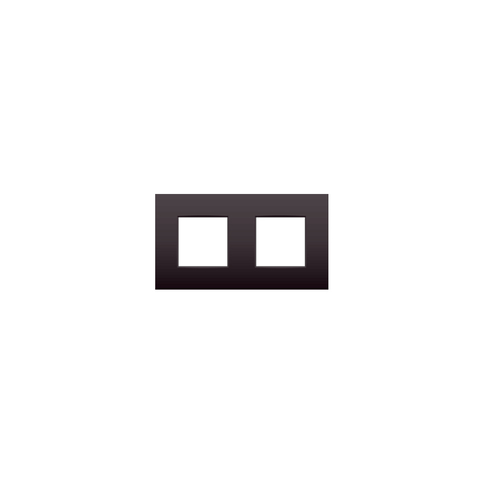 Niko 124-00060 tweevoudige toets voor het Hue systeem Dark Brown