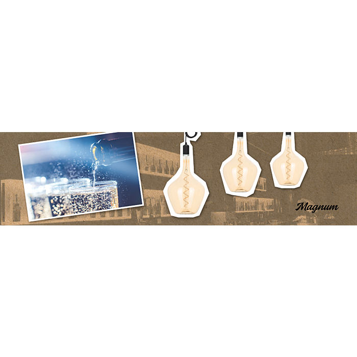 Bailey 8714681418772 Shapes LED Magnum E27 4-18W E27 Gold Dimbaar
