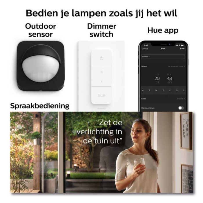 Philips 915005843401 Hue Outdoor Amarant Wall Washer Extension