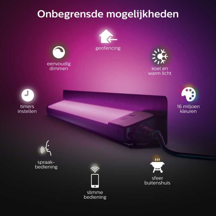 Philips 915005843401 Hue Outdoor Amarant Wall Washer Extension
