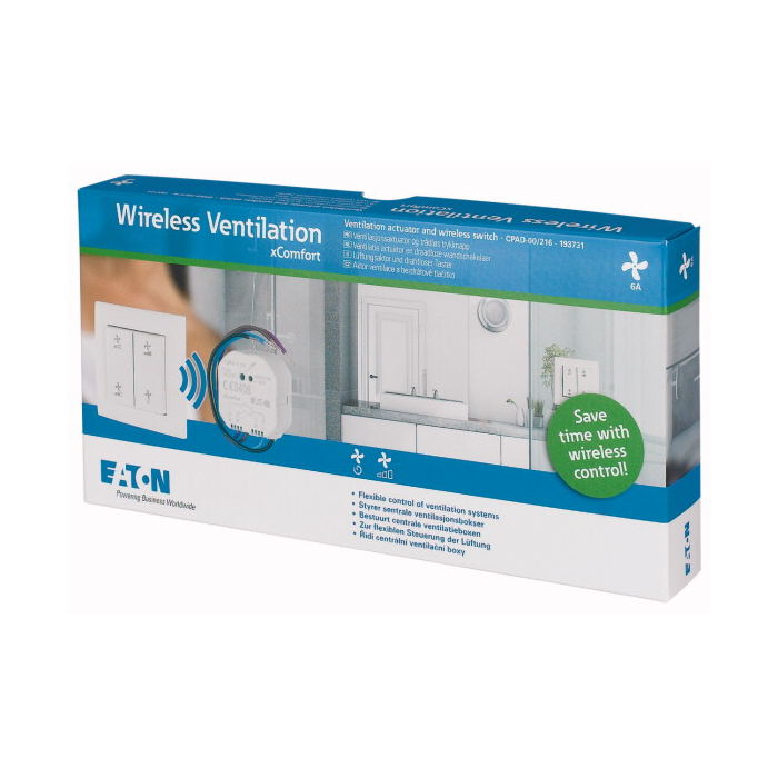 Eaton 193731 xComfort Go Wireless Ventilation (ventilatie-actor)