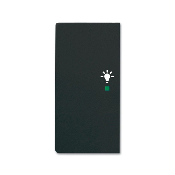 Busch-Jaeger 6231-21-885 Bedieningswip 2-voudig links met symbool "Licht" Zwart mat