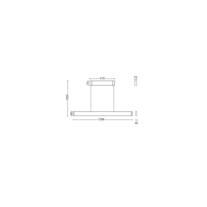 Philips 929003052501 Hue Ensis Hanglamp White and Color Zwart
