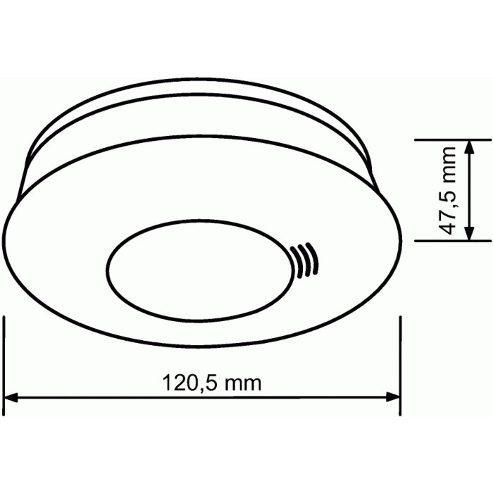 Busch Jaeger 6833/01-84 Busch-rookmelder lithium koppelbaar