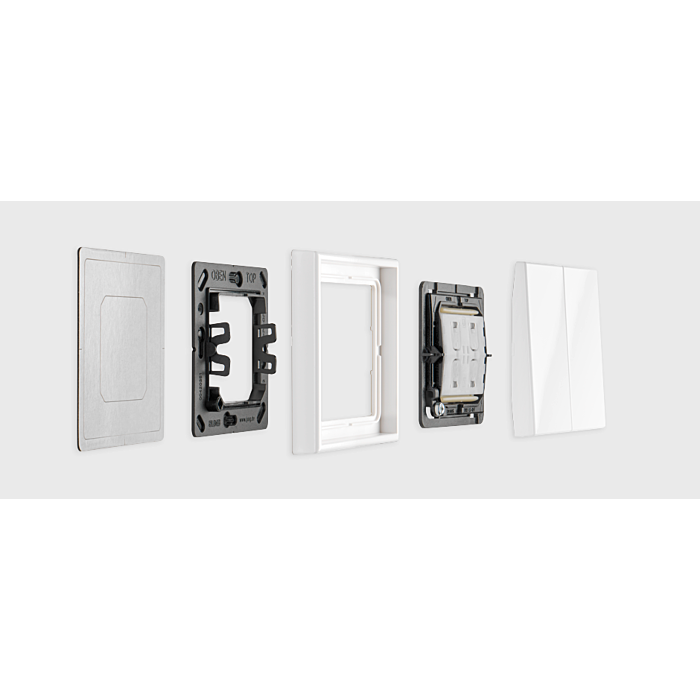 Jung FOHSLS550595SWM Afdekking voor Friends of Hue schakelaar LS range Grafietzwart Mat