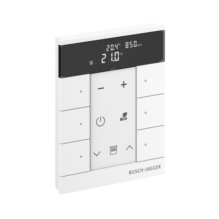 Busch Jaeger SBC-F-6.0.11-884 Free@home Tenton Thermostaat 6-voudig CO2 Studiowit mat