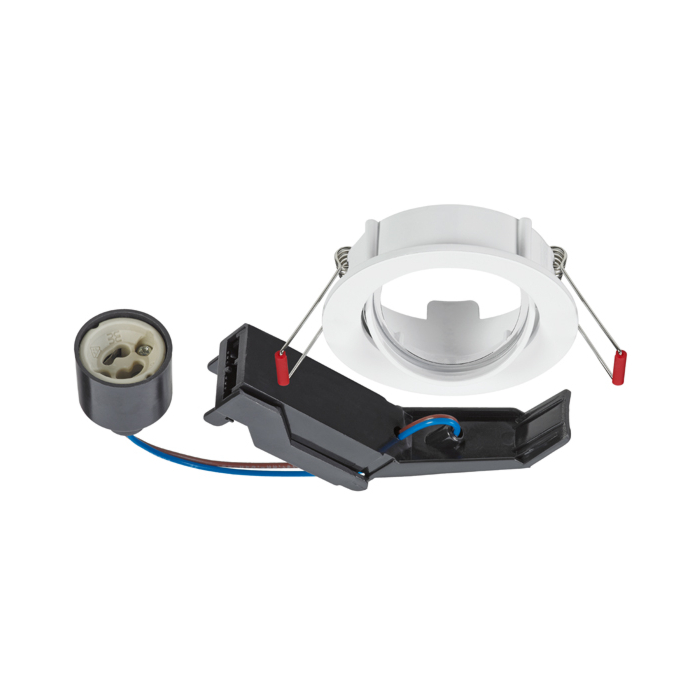 Philips Hue Starterkit: 3 GU10 lampen White Ambiance + dimmer switch + Bridge Pro + 3 Inset Trend 75 GU10 Wit