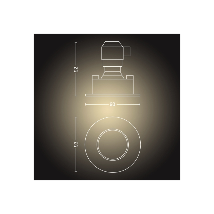 Philips 929003807901 Hue Adore 3x inbouwspot White Ambiance inclusief DIM Switch Chroom
